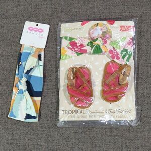 Newborn Girl Headbands & Shoes